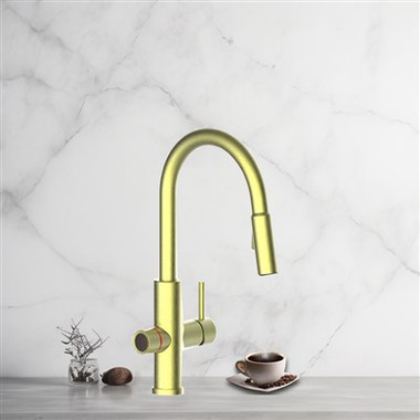 4 in 1 acqua calda Tap Gold